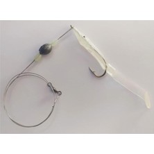 MSP Lüfer Avcısı (3 Adet) Çelik Telli Silikon Balık Glow 11 cm