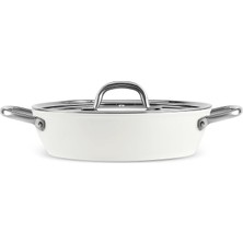 MSP x Refika Birgül Swiss Crystal Creamy Metal Pilav/karnıyarık Tencere 30 cm