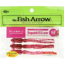 MSP Arrow Flash-J Squid Sw 3.5" (5 Adet/paket) #03 Red Olta