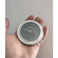 MSP Çelik Kasa Paslanmaz Mini Pusula 7cm Çap Gümüş