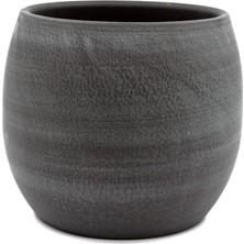 MSP Gri Seramik Saksı 19X16 cm