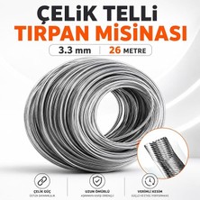 MSP Telli Motorlu Tırpan Misinası 3.3 mm 26 Metre Çim Ot Biçme Teli Güçlü Kopmaz Misina