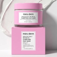MSP Salisilik Asit + Çay Ağacı Yağı Kil Maskesi – Siyah Nokta ve Gözenek Görünümü Karşıtı Arındırıcı Vegan Yüz Maskesi, 100 ml