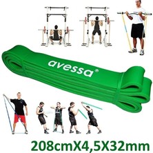 MSP Latex Güç Bandi 32 mm Sert (208CM x 3,5 x 32MM) Yeşil