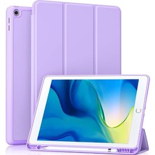 MSP iPad 9. Nesil 10.2" 2021 ile Uyumlu Kılıf Kalem Bölmeli Smart Case A2602 A2603 A2604 A2605 Lila