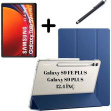 MSP Samsung Galaxy Tab S9 Fe PLUS/S10 Plus/s9 Plus ile Uyumlu Kılıf Set Pu Deri Smart Tablet Kilifi Ekran Koruyucu + Kalem