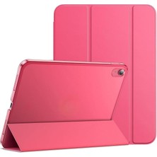 MSP iPad Air 3 10.5 ile Uyumlu Kılıf Pu Deri Smart Standlı Case A2152 A2123 A2153 A2154 Karpuz Kırmızısı