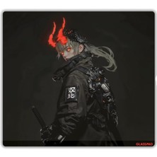 MSP Cam Mouse Pad - Mat Yüzey, 4mm Kalınlık, Kaymaz Kenarlar, Bilek Dostu Bizote Kenar, Oyun & Ofis (Akuro, 45X40)