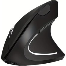 MSP Kablosuz Ergonomik Dikey Mouse, 2.4ghz, LED Işıklı, 1000/1200/1600 Dpı, Siyah