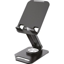 MSP JX-035 Siyah Katlanabilir, Yükseklik Ayarlı Masaüstü Telefon ve Tablet Standı Metal Tablet/telefon Tutucu