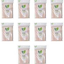 MSP Doğaya Dönüş Ekolojik Doğal Doğa DOSTU%100 Ahşap Çatal - 16 Cm. - 50'li 10 Paket