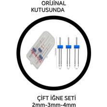 MSP Zetina Pfaff Janome Singer Çift Iğne Seti 2mm-3mm-4mm