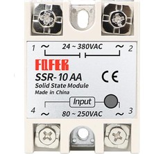 MSP Ssr Röle 10A Ac 24-380V Tek Fazlı Solid State Röle Elektronik Anahtar Termostat Resiztans Motor Lamba Makine