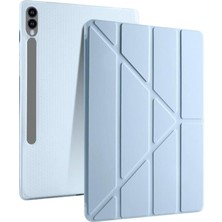 MSP Tab S10 Plus ile Uyumlu 12,4 Inç Kılıf Fuchsia Akıllı Kalem Bölmeli Standlı Tri Folding Smart Kılıf