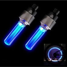 MSP 1 Çift LED Işıklı Hareket Sensörlü Mavi Işıklı Bisiklet Araba Motor Sibop Kapağı Lambası Mavi