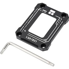 MSP LGA1851 Bcf Siyah Cpu Tutucu, Cpu Bükme Önleyici Sabit Braket, Kurulumu Kolay, Tam Fit Sabit Dikişsiz Kurulum, Tüm Alüminyum Alaşımlı Anot Kumlama Süreci, Intel 15. Cpu Tutucu