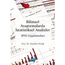 MSP Araştırmalarda Istatistiksel Analizler Spss Uygulamaları