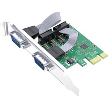 MSP Pcı Express To 2 Port 9 Pin RS-232 Seri Com Db9 Genişletme Kartı