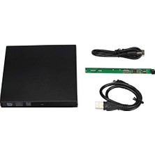 MSP 5114 USB Sata Slim 9.5mm DVD Rw Writer SSD External Harici Caddy Kutu