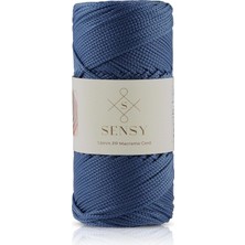 MSP mm - 100 gr Polyester Makrome Ipi 150 M Polyester Makrome Ip Supla Ip ve Çanta Ipliği (Kot Mavisi)
