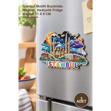 Yenilig 3 Adet Ahşap Istanbul Temalı Magnet – Istanbul Motifli Buzdolabı Magneti, Hediyelik Fridge Magnet 11 x 9 cm