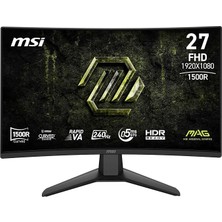 MSP 27 Mag 274CF X24, Gaming Monitör, Fhd, 16:9, Curve 1500R, Rapid Va, 240Hz, 0.5ms, Freesync Premium