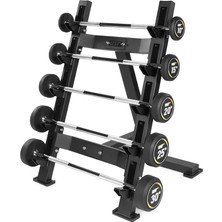 MSP BR17D Tek Taraflı Barbell Rafı-5 Li Düz Barbell Seti