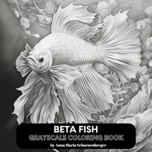 aklow akyoleticaret Beta Fısh Grayscale Coloring Book