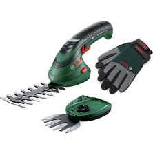 MSP Home And Garden 060083310C Bosch Isio Batarya Çim Düzeltici Seti (3,6 Volt, Bıçak Uzunluğu 12 Cm, Bıçak Aralığı 8 Mm, Xl Bahçe Eldivenleri Dahil) - Amazon Edition