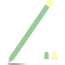 MSP Pencil Kalem Kılıfı Apple Pencil 1 Nesil ile Uyumlu Kılıf Silikon Koruma Kılıfı Yeşil Açık