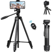 MSP Concept Tripod, Alüminyum Alaşım, Akıllı Telefon ve Fotoğraf Makinesi Için, 360° Panoramik Çekim, 596G, 3kg Yük Kapasitesi, KF09.125, 152CM Maksimum Yükseklik
