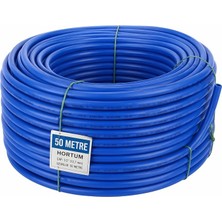 MSP Mavi Kauçuklu Bahçe Hortumu 50 Metre Ekstra Kalın Sağlam Su Sulama Yıkama Hortum 12.5 mm 1/2"