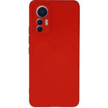 Northcity Xiaomi Mi 12 Lite Uyumlu Kılıf Nano Içi Kadife Silikon - Kırmızı