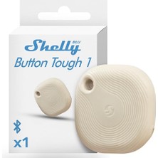 aklow akyoleticaret Blu Button Tough Ivory – Smart Scene Bluetooth Tuşu, Ev Otomasyonu, IP54 Sertifikalı, Uzun Menzil (10 – 30 M), Çoklu Tıklama Etkinleştirme, Ağ Geçidi Gerekli, Bthome Protokolü