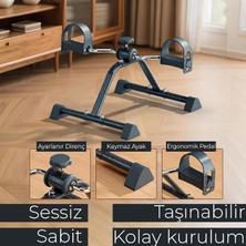MSP Pedal Egzersiz Kondisyon Bisikleti Taşınabilir Dirençli Ev Aleti El ve Ayak Pedallı Spor Cihazı