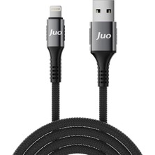 MSP 12W 2.4A Usb-A To Lightning iPhone iPad ile Uyumlu Örgülü Hızlı Şarj ve Data Kablosu 1 Metre