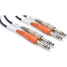 MSP Dual 1/4" Trs (M) - 1/4" Trs (M) Balanslı Kablo 2 Mt.