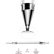 MSP Passive Stylus Kalem Tablet Telefon Bilgisayar Kalemi 2 In 1 Beyaz