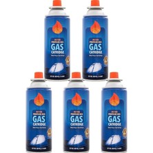 MSP Gaz Kartuşu, 227 Gr, 5 Adet, Metal, Bütan ve Propan Gazı, Kartuş,