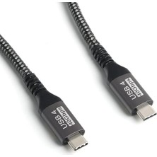 MSP Store 2 Metre Thunderbolt 5 Kablo Için 80 Gbps USB 4 Kablosu, [usb-If Sertifikalı] 16K/ÇIFT 8k, 240W, Örgülü USB C Video Kablosu Uyumlu 4/5, Ssd, MacBook M4 Proile Uyumlu 120GBPS Bant