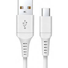 MSP HP-NYK004 Nova Series Usb-A To Type-C 3.1A Hızlı Şarj ve Veri Transfer Kablosu (1 Metre) – Android Samsung Xiaomi iPad ve Tüm Type-C Cihazlar ile Uyumlu Beyaz