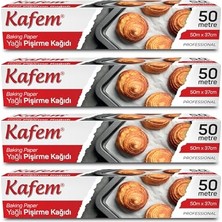 aklow akyoleticaret Yağlı Pişirme Kağıdı 37 cm x 50M x 4 Paket