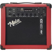 MSP MGA-25RD Elektro Gitar Amfisi 25 Watt USB Bluetooth Şarjlı 2 Girişli