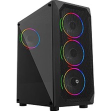 MSP Xmesh 4X120MM Rainbow Fan Oyuncu Kasa