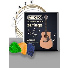 MSP Agx-20 Akustik Gitar Teli Takımı ve Pena Seti