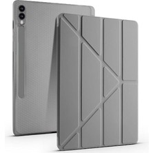 MSP Galaxy Tab S10 Ultra X920 14.6 Inç Katlanabilir Kalemlikli Standlı Akıllı Kılıf Koyu Gri