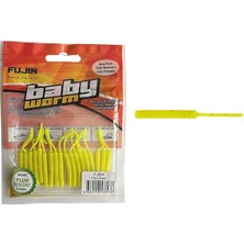 MSP Baby Worm Lrf Silikon 5.2 cm Fluo Green Glow (18 Adet)