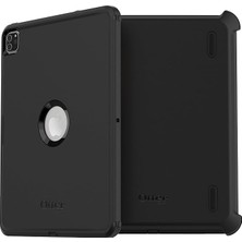 MSP iPad Pro 12.9" (3. Nesil 2018/4. Nesil 2020/ 5. Nesil 2021/6. Nesil 2022) Defender Kılıf, Entegre Ekran Koruyuculu Ultra Sağlam Kılıf, Askeri Standartlara Göre 2 Kez Test Edilmiştir, Siyah