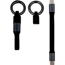 MSP Şarj ve Senkronizasyon Kablosu, 65W Pd Hızlı Şarj, Siyah, Usb-C'den Usb-C'ye Bağlantı, Taşınabilir Tasarım