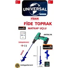 MSP Özdoğanlar Toprak Burgusu 60X10 Cm, Demir Matkap Uçlu, Fide Fidan Dikme